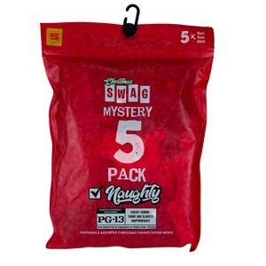 SWAG Mystery Pack 5 Mens Small S Boxer Briefs Naughty Christmas Themed New